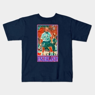 OG Football Icons - Stuart Pearce - ENGERLAND Kids T-Shirt